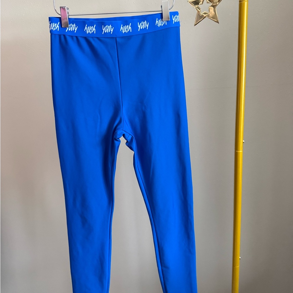 YITTY High Waist Leggings Blue Activewear Workout Pants S/M